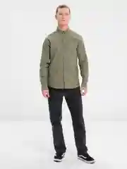 Синий рубашка мужская габардин, джинса