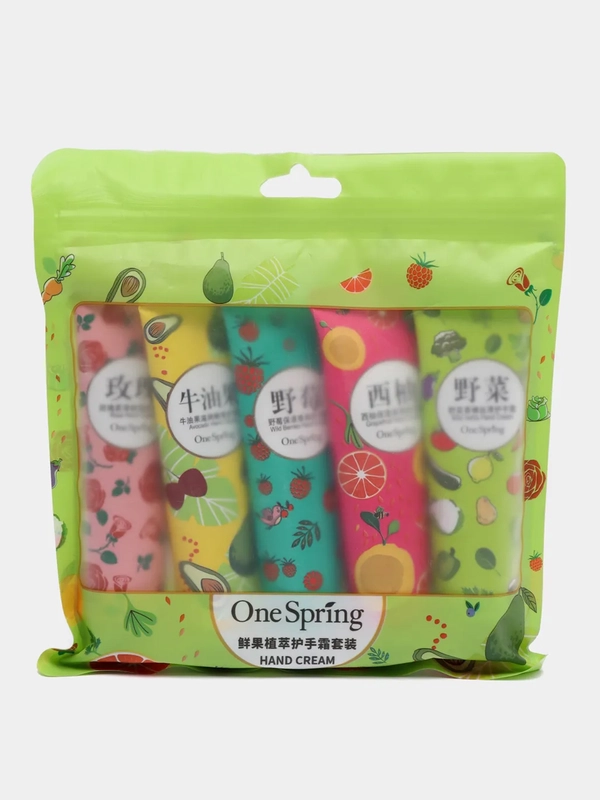 Крем для рук One Spring, набор 5 штук по 30 г