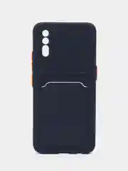 Темно-синий чехол для Vivo V17 Neo/iQOO Neo, с отсеком для карт