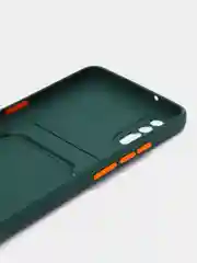 Тёмно-зелёный чехол для Vivo V17 Neo/iQOO Neo, с отсеком для карт