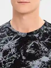Угольный футболка мужская, с принтом, хлопок