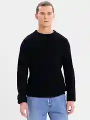 Черный лонгслив мужской