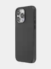 Тёмно-зелёный чехол MagSafe для iPhone 15 Pro Max Plus кожаный ROSCO из экокожи с защитой камер магнитом