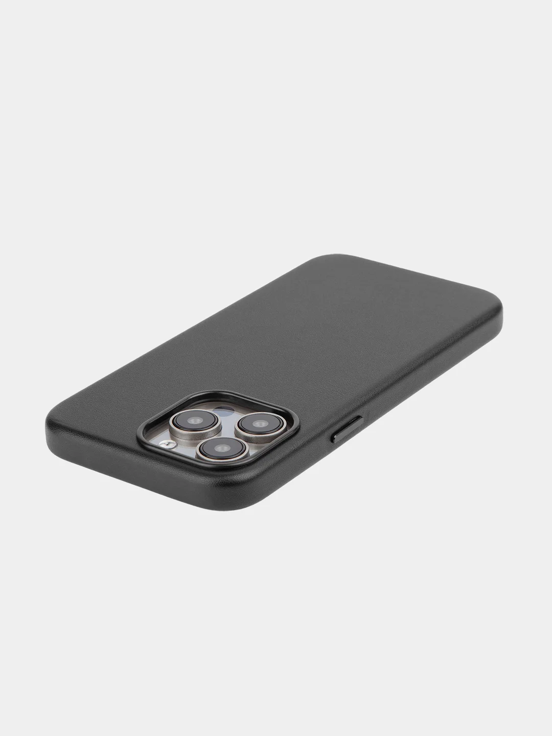 Тёмно-зелёный чехол MagSafe для iPhone 15 Pro Max Plus кожаный ROSCO из экокожи с защитой камер магнитом