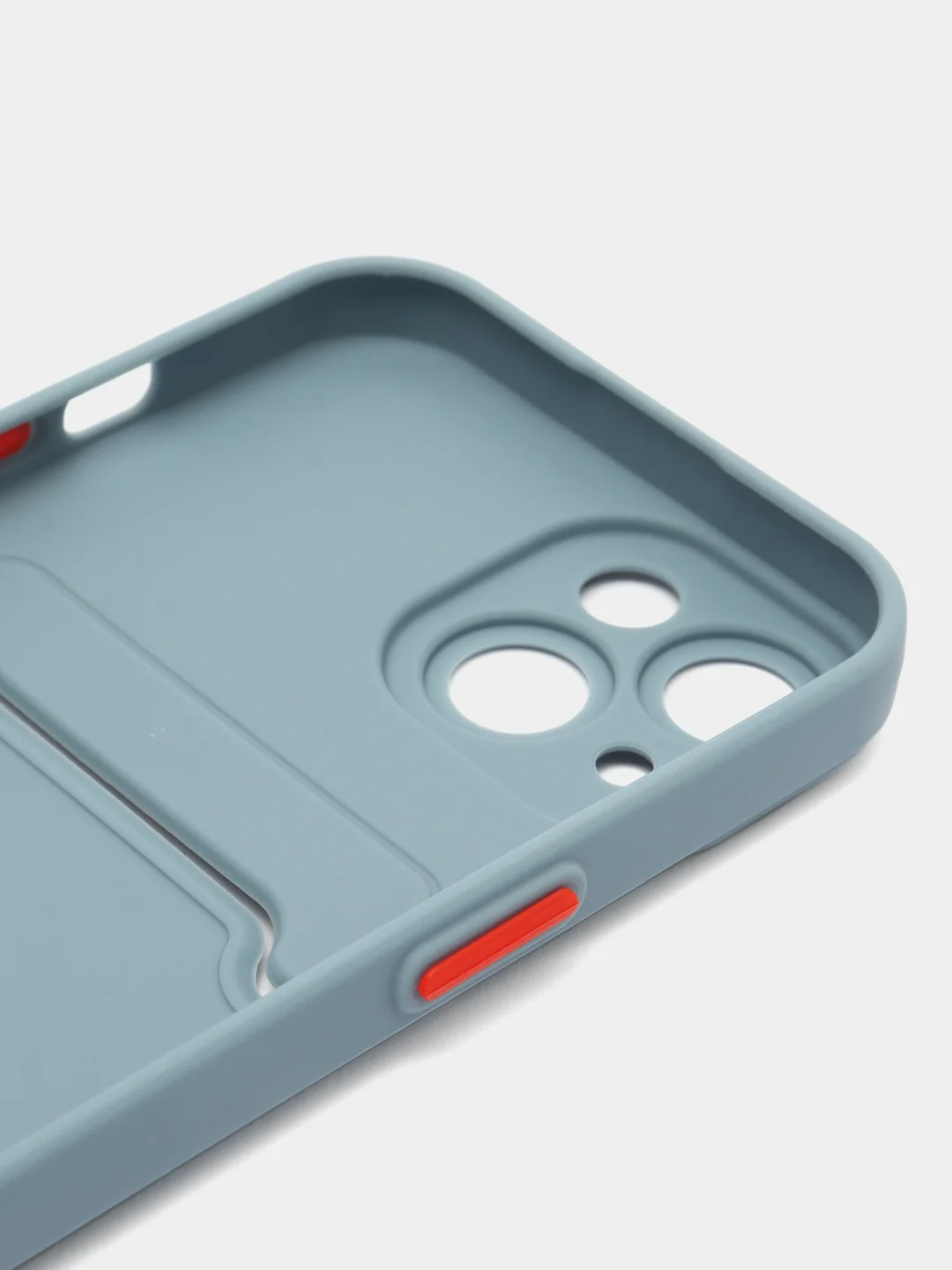 Синий меланж чехол для Apple iPhone 15 (Айфон 15)