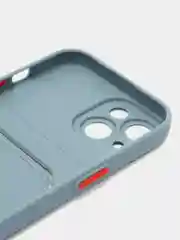 Синий меланж чехол для Apple iPhone 15 (Айфон 15)