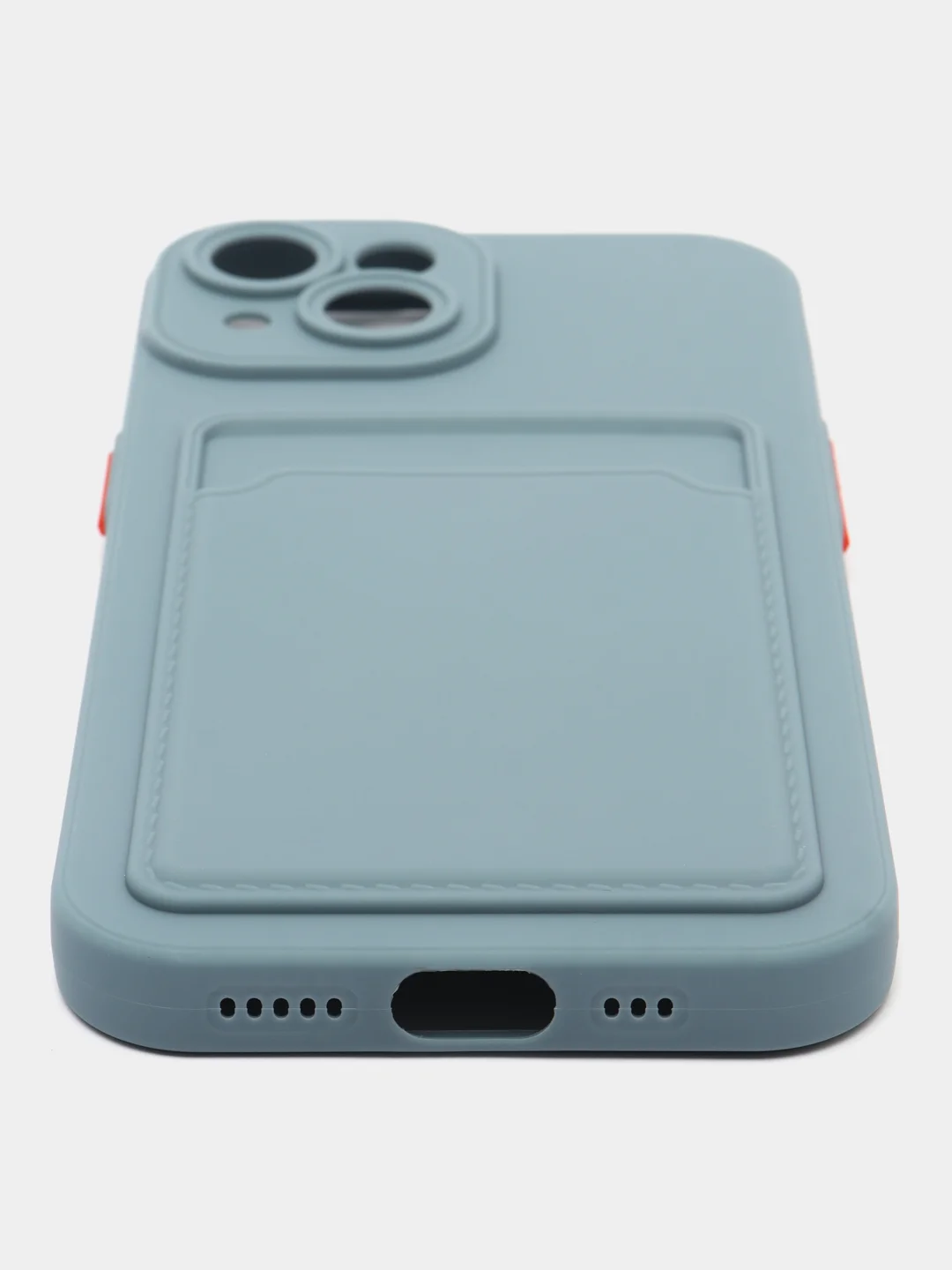 Синий меланж чехол для Apple iPhone 15 (Айфон 15)