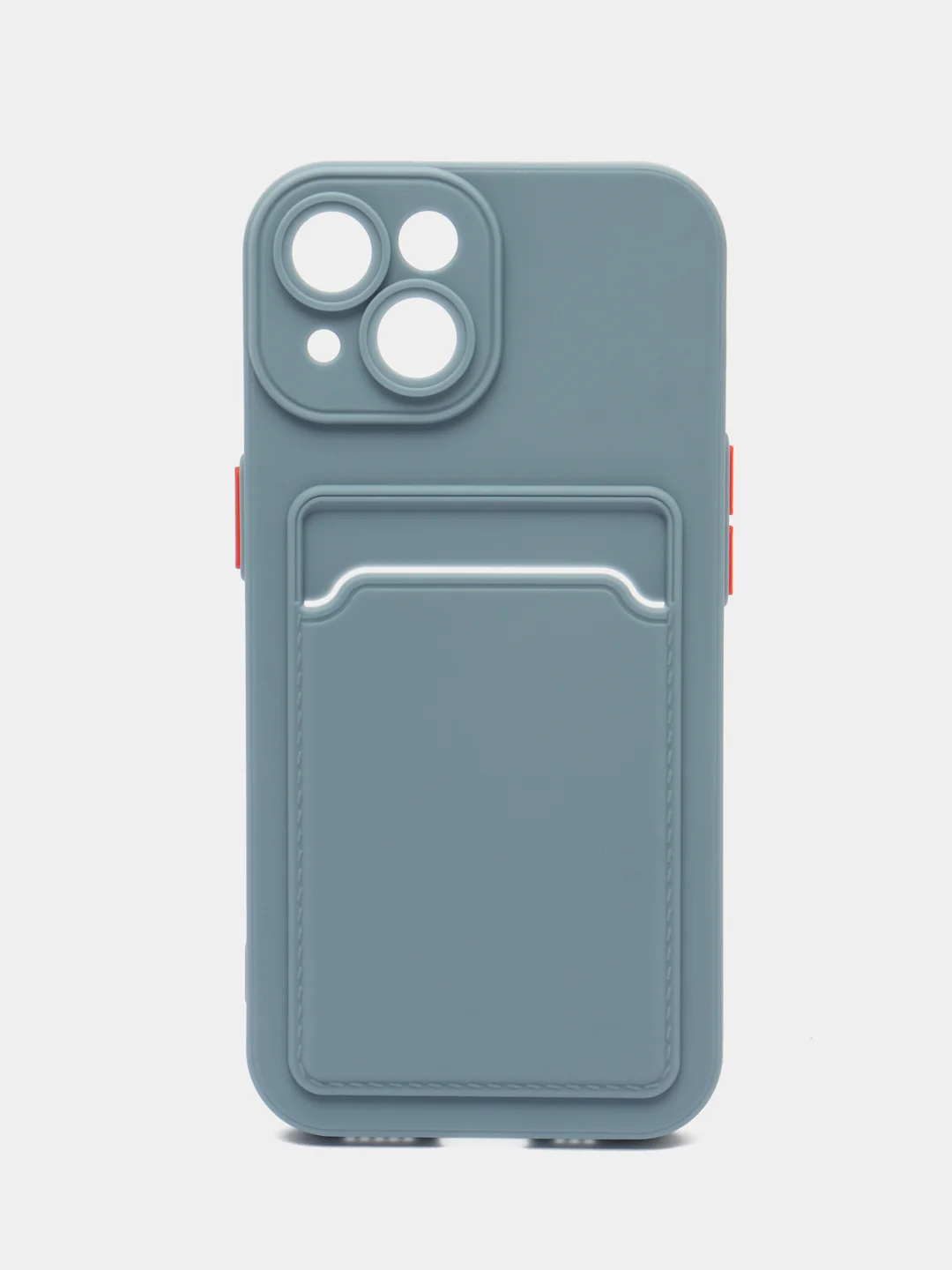Синий меланж чехол для Apple iPhone 15 (Айфон 15)