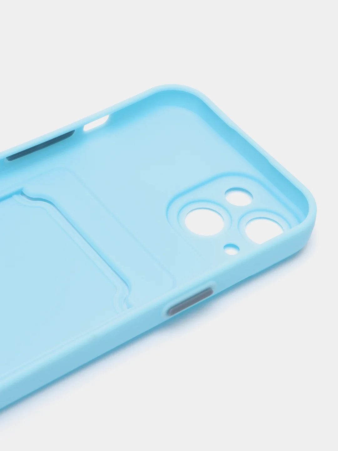 Голубой чехол для Apple iPhone 15 (Айфон 15)