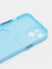 Голубой чехол для Apple iPhone 15 (Айфон 15)
