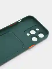 Тёмно-зелёный чехол для Apple iPhone 15 Pro (Айфон 15 Про)