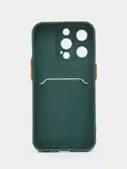 Тёмно-зелёный чехол для Apple iPhone 15 Pro (Айфон 15 Про)