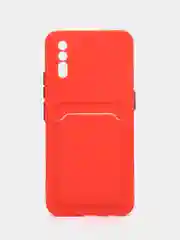 Красный чехол для Vivo V17 Neo/iQOO Neo, с отсеком для карт
