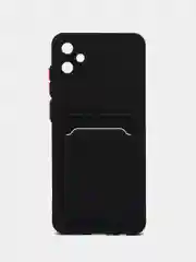 Черный чехол для Samsung Galaxy A05 (Самсунг Гэлекси А05), силиконовый, матовый