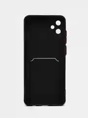Черный чехол для Samsung Galaxy A05 (Самсунг Гэлекси А05), силиконовый, матовый