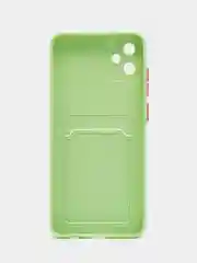 Голубой чехол для Samsung Galaxy A05 (Самсунг Гэлекси А05), силиконовый, матовый