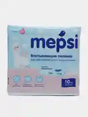 Пеленки детские ультратонкие с абсорбентом 60*60 Mepsi, 10 штук в упаковке, 0538