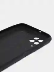 Хром чехол Samsung Galaxy A22 / Galaxy M22 / Galaxy M32, черный, силиконовый, под кожу