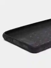 Хром чехол Samsung Galaxy A22 / Galaxy M22 / Galaxy M32, черный, силиконовый, под кожу