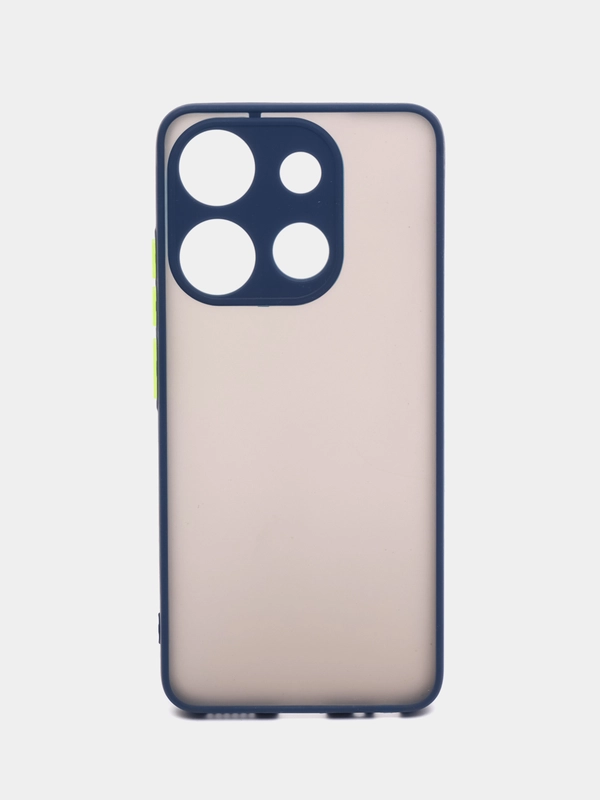 Чехол на Tecno Spark Go 2023, Pop 7, 7 Pro, Smart 7 пластиковый, матовый, с цветными кнопками
