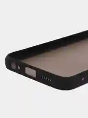 Черный чехол пластиковый для Tecno Spark GO 2022 / Tecno Spark 8C матовый, с цветными кнопками