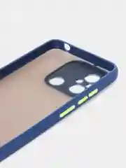 Синий чехол для Xiaomi Redmi 12C / Сяоми Редми 12С, пластиковый, матовый, с цветными кнопками
