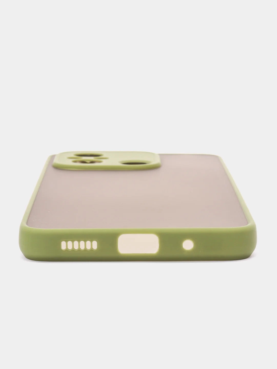 Лесной зеленый чехол для Xiaomi Redmi 12C / Сяоми Редми 12С, пластиковый, матовый, с цветными кнопками
