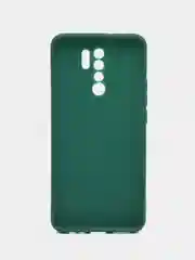 Тёмно-зелёный xiaomi Redmi 9, Сяоми Редми 9 чехол силиконовый цветной матовый