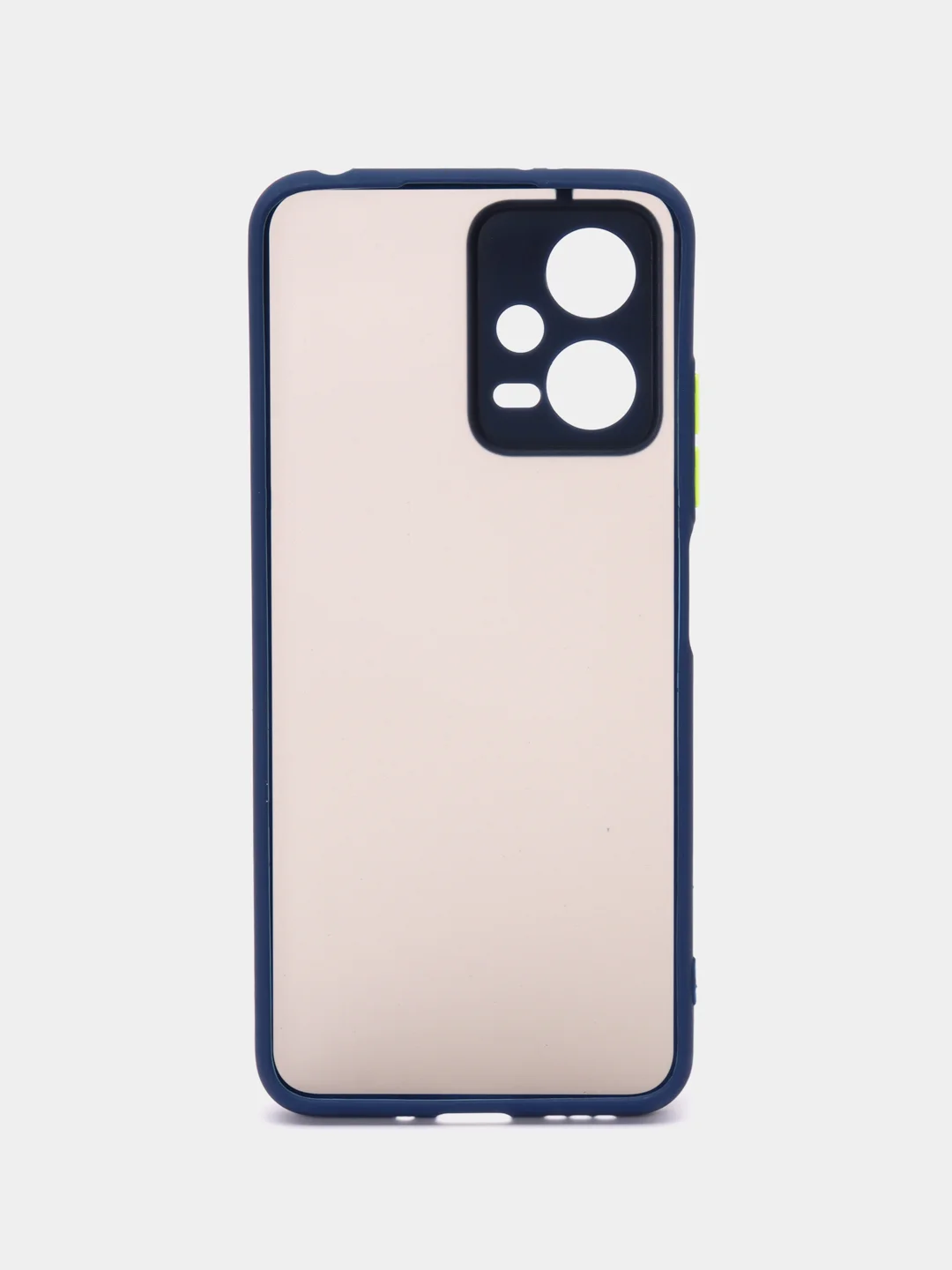 Синий чехол пластиковый для Xiaomi Poco X5 / Сяоми Поко Х5 матовый, с цветными кнопками