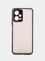 Чехол пластиковый для Xiaomi Poco X5 / Сяоми Поко Х5 матовый, с цветными кнопками