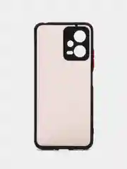 Синий чехол пластиковый для Xiaomi Poco X5 / Сяоми Поко Х5 матовый, с цветными кнопками