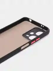 Синий чехол пластиковый для Xiaomi Poco X5 / Сяоми Поко Х5 матовый, с цветными кнопками