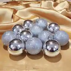 Синий набор елочных игрушек