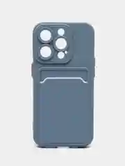 Синий меланж чехол для Apple iPhone 15 Pro (Айфон 15 Про)