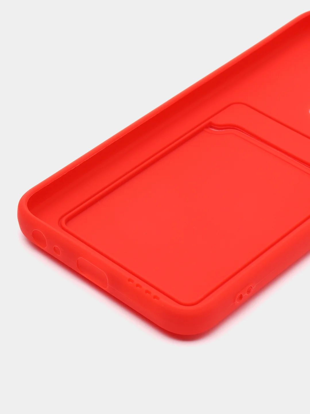 Красный чехол для Vivo Y11/Y12/Y15/Y17, с отсеком для карт