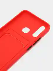 Красный чехол для Vivo Y11/Y12/Y15/Y17, с отсеком для карт