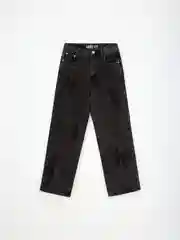 Джинсы для мальчика Sela Loose Fit с широкими брючинами, полной длины, со средней посадкой