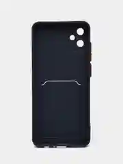 Темно-синий чехол для Samsung Galaxy A05 (Самсунг Гэлекси А05), силиконовый, матовый
