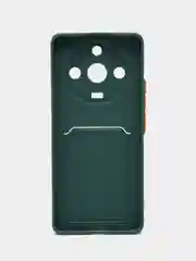 Тёмно-зелёный силиконовый чехол для Realme 11 Pro 5G/Realme 11 Pro+ (Реалми 11 Про 5 Джи, Плюс)