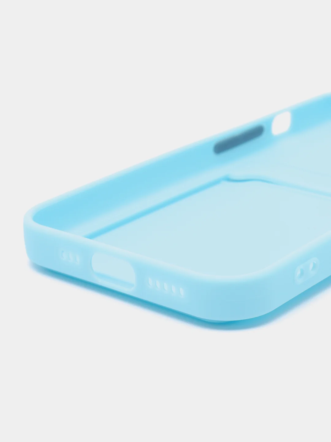 Голубой чехол для Apple iPhone 15 Pro (Айфон 15 Про)