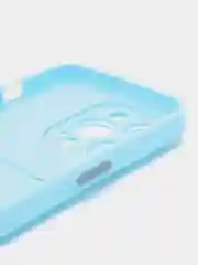 Голубой чехол для Apple iPhone 15 Pro (Айфон 15 Про)