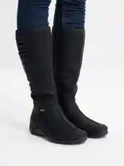 Черный сапоги зимние женские Rieker с климатической мембраной