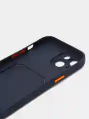 Темно-синий чехол для Apple iPhone 15 (Айфон 15)