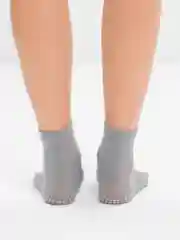 Серый носки для йоги антискользящие, пилатеса, Non slip спортивные, с пальцами и без пальцев