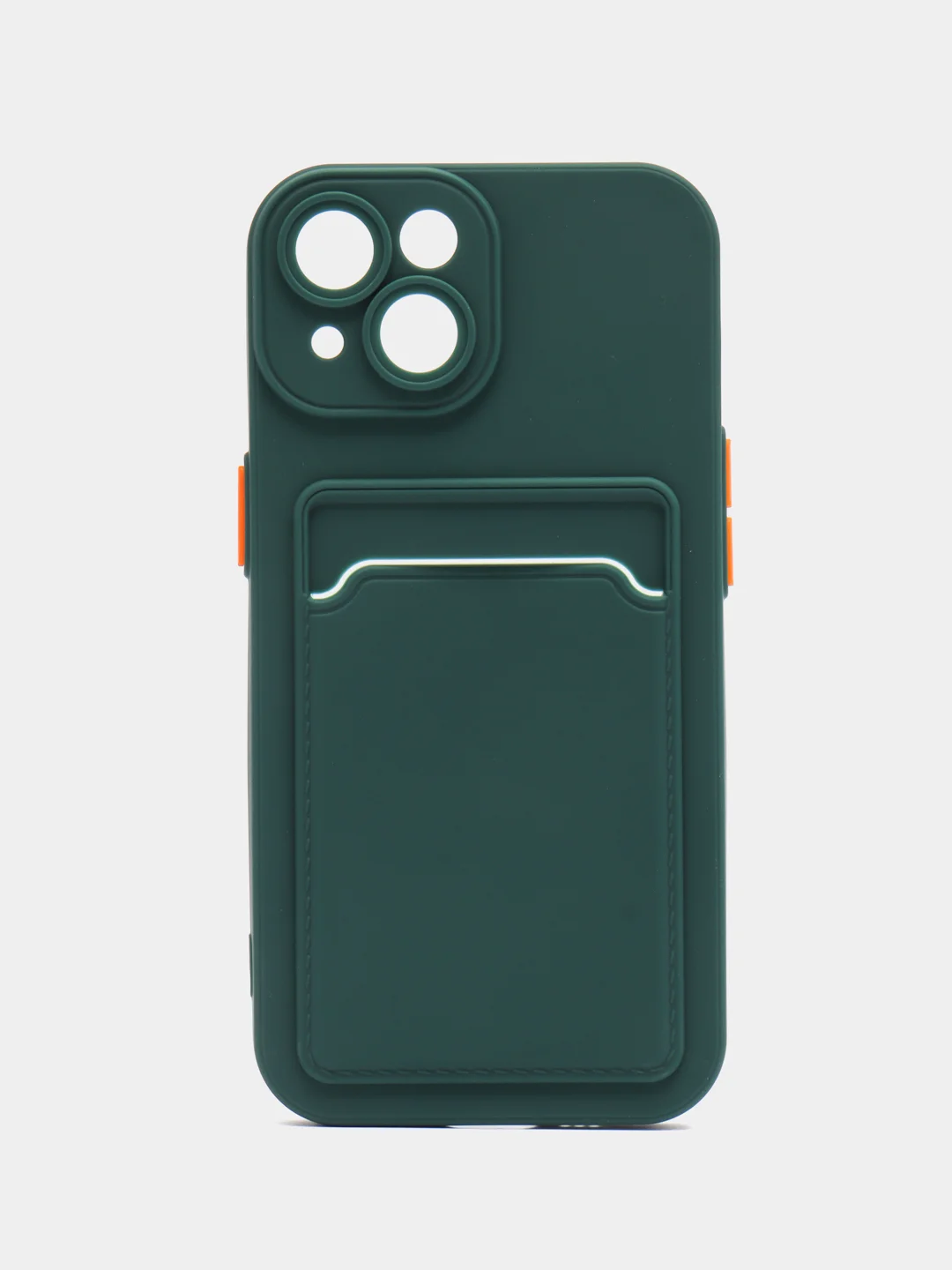 Тёмно-зелёный чехол для Apple iPhone 15 (Айфон 15)