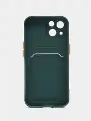 Тёмно-зелёный чехол для Apple iPhone 15 (Айфон 15)