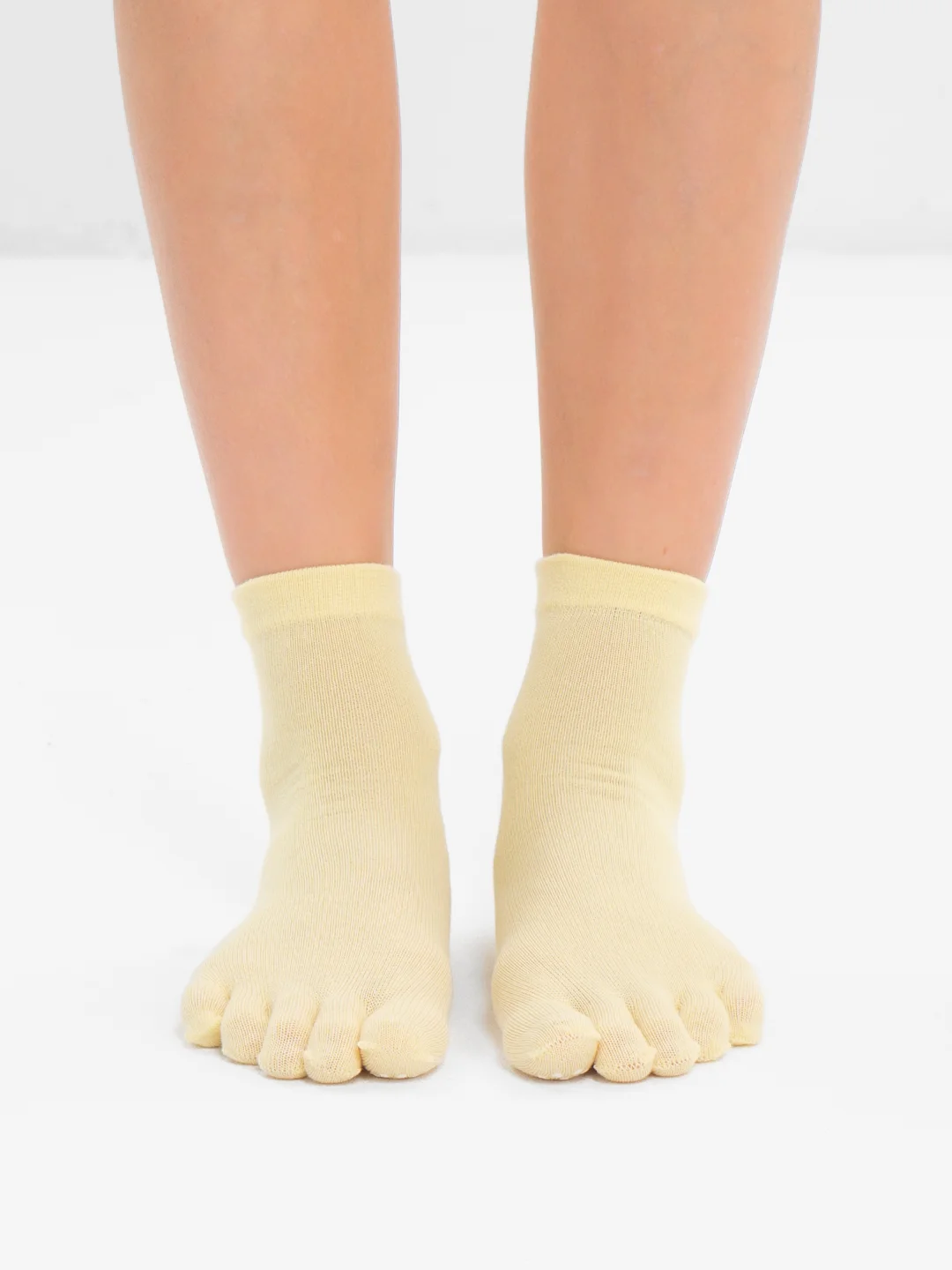 Желтый носки для йоги антискользящие, пилатеса, Non slip спортивные, с пальцами и без пальцев