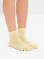 Желтый носки для йоги антискользящие, пилатеса, Non slip спортивные, с пальцами и без пальцев