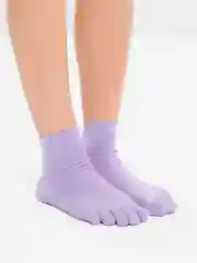 Серый носки для йоги антискользящие, пилатеса, Non slip спортивные, с пальцами и без пальцев