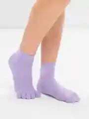 Серый носки для йоги антискользящие, пилатеса, Non slip спортивные, с пальцами и без пальцев